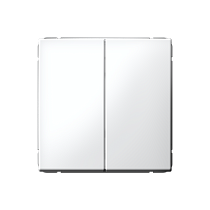 ArtGallery Белый Выключатель двухклавишный,сх.5, 10АХ, механизм Systeme Electric (Schneider Electric)