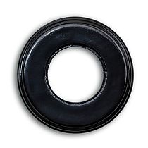 Рамка 1 постовая, керамика, цвет черный Bironi