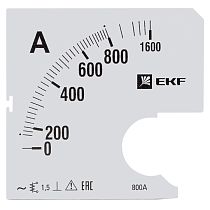 Шкала сменная для A961 800/5А-1,5 EKF PROxima Шкала сменная для A961 800/5А-1,5 EKF PROxima