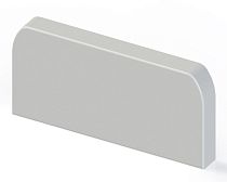 Заглушка (105х50) (2 шт) белый EKF C-Line