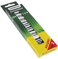 Батарейка щелочная Alkaline LR06/AA (10+2шт/кор) ПРОМО GENERICA IEK