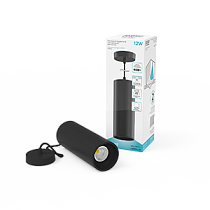 Светильник светодиодный Gauss накладной подвесной HD034 12Вт черный/черный 4100K 79х200мм