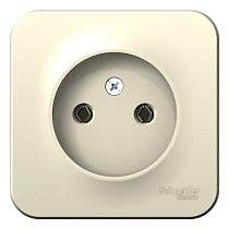 Blanca открытая установка без пластины Молочный Розетка без заземления, 16А Systeme Electric (Schneider Electric)