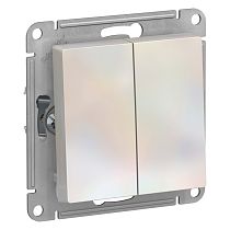 AtlasDesign Жемчуг Переключатель 2 клавишный сх.6, 10АХ Systeme Electric (Schneider Electric) AtlasDesign Жемчуг Переключатель 2 клавишный сх.6, 10АХ Systeme Electric (Schneider Electric)