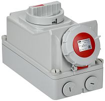 Розетка с механической блокировкой ССИ-814 16А-6ч/380В 3P+PE IP67 IEK