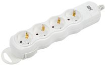 Розетка переносная разборная РПр04 4 места  IEK