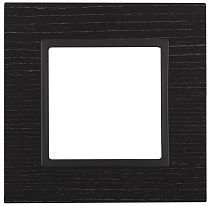 Рамка ЭРА Elegance 14-5301-05 для выключателей и розеток одиночная дерево чёрное дерево