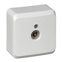 ЭТЮД открытая установка Белый Розетка TV единственная 0,7dB Systeme Electric (Schneider Electric)