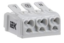 Клемма пружинная соединительная КСП3-L+N+PE  IEK
