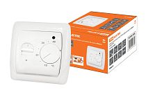 Термостат для теплых полов ТТП 16А 250В с датчиком 3м "Онега" белый  TDM