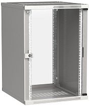 ITK Шкаф LINEA WE 18U 600x650мм дверь стекло серый IEK