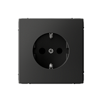 ArtGallery Базальт Розетка с заземлением со шторками, 16А, механизм Systeme Electric (Schneider Electric)