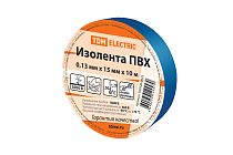 Изолента ПВХ 0,13*15мм Синяя 10м  TDM