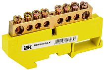 Шина PE "земля" на DIN-изоляторах ШНИ 8х12-8-Д-Ж  IEK