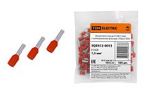 Наконечник-гильза Е1508 1,5мм2 с изолированным фланцем (100шт)  TDM