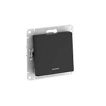 AtlasDesign Карбон Выключатель 1-кл. с подсвет.,сх.1а, 10АХ, мех., быстрозажим. клемм