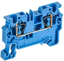 ARMAFIX Клемма пружинная CX4 BU 4мм2 проходная синяя IEK