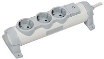 COMFORT Удлинитель У03К 3 места 2P+PE 5м 3х1,5мм2 16А белый IEK