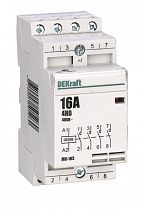 Модульный контактор 4НО 16А 230В МК-103 DEKraft