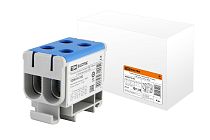 Клемма вводная силовая КВС 4 ввода 6-50 кв.мм.синяя  TDM Клемма вводная силовая КВС 4 ввода 6-50 кв.мм.синяя  TDM