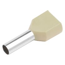 Наконечник-гильза General НШВИ(2) GNGI-E2-2x10-14 Слоновая кость, 100 штук