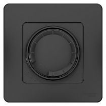 Blanca скрытая установка Антрацит Светорегулятор (диммер) поворотно-нажимной 400Вт Systeme Electric (Schneider Electric)