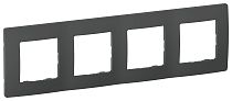 IEKETIKA Рамка 4-местная 6721241 графит IEK