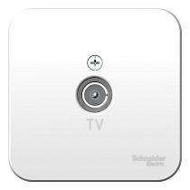 Blanca открытая установка с изолированной пластиной Белый Розетка TV Systeme Electric (Schneider Electric)