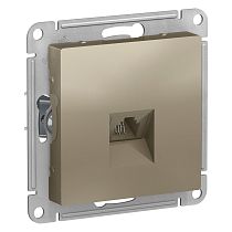 AtlasDesign Шампань Розетка телефонная RJ11 Systeme Electric (Schneider Electric) AtlasDesign Шампань Розетка телефонная RJ11 Systeme Electric (Schneider Electric)