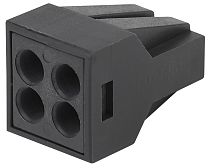 Клемма ЭРА NO-224-57 СМК с пастой, серия 304 4 отверстия, 0,5-2,5 мм2 Клемма ЭРА NO-224-57 СМК с пастой, серия 304 4 отверстия, 0,5-2,5 мм2