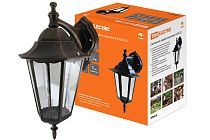 Светильник 6100-12 садово-парковый шестигранник, 100Вт, вниз, бронза  TDM