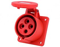 Розетка для скрытой проводки 3Р+РЕ 32А 380В IP44 РЩ-103