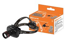 Фонарь «Налобный 7» аккумуляторный, 1Вт 1 светодиод, 0,6 Ач, фокус.  TDM