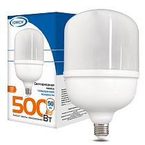 Лампа светодиодная IONICH высокой мощности ILED-SMD5730-Т125-50Вт-4500Лм-220В-4000К-E27