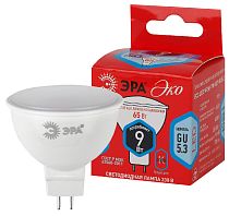 Лампа светодиодная ЭРА RED LINE ECO LED MR16-9W-840-GU5.3 cофит нейтральный белый свет Лампа светодиодная ЭРА RED LINE ECO LED MR16-9W-840-GU5.3 cофит нейтральный белый свет