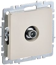 BRITE Розетка TV проходная РТВ10-0-БрКр бежевый  IEK