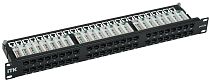 ITK 1U патч-панель кат.5E UTP 48 портов (Dual IDC) высокой плотности IEK