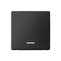 ArtGallery Базальт Выключатель одноклавишный, с подсветкой, сх.1а, 10АХ, механизм Systeme Electric (Schneider Electric)