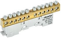 TEKFOR Шина L "фаза" неизолированная на универсальном держателе 8х12-12-Ср IEK