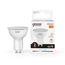 Лампа Gauss LED Elementary MR16 GU10 11W 850lm 3000K 1/10/100 Лампа Gauss LED Elementary MR16 GU10 11W 850lm 3000K 1/10/100