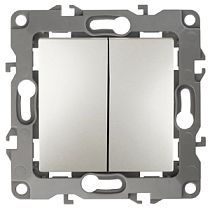 Выключатель ЭРА 12 12-1004-15 10А 250В перламутр без механических лапок двойной