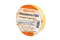 Изолента ПВХ 0,13*15мм Желтая 10м  TDM