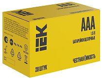 Батарейка щелочная Alkaline LR03/AAA (28шт/бокс) IEK Батарейка щелочная Alkaline LR03/AAA (28шт/бокс) IEK