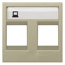 Накладка для 2-х суппортов/разъемов типа 2017 и/или 2018 2мод. Zenit шампань