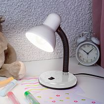 Настольный светильник ЭРА N-211-E27-40W-W Е27, белый