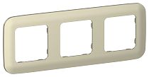 FLITE Рамка 3-местная РУ-3-А-ФлШ шампань IEK