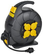 TWIST Катушка 4 места УК15 2P+PE/15м 3х1,5мм2 КГ автосмотка IP44  IEK