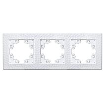 "Афина" Рамка фактурная 3-х местная универсальная бел.