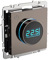 BRITE Термостат электронный с индикацией ТС10-1-БрТБ темная бронза  IEK