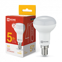 Лампа светодиодная LED-R39-VC 5Вт 230В Е14 3000К 410Лм IN HOME Лампа светодиодная LED-R39-VC 5Вт 230В Е14 3000К 410Лм IN HOME